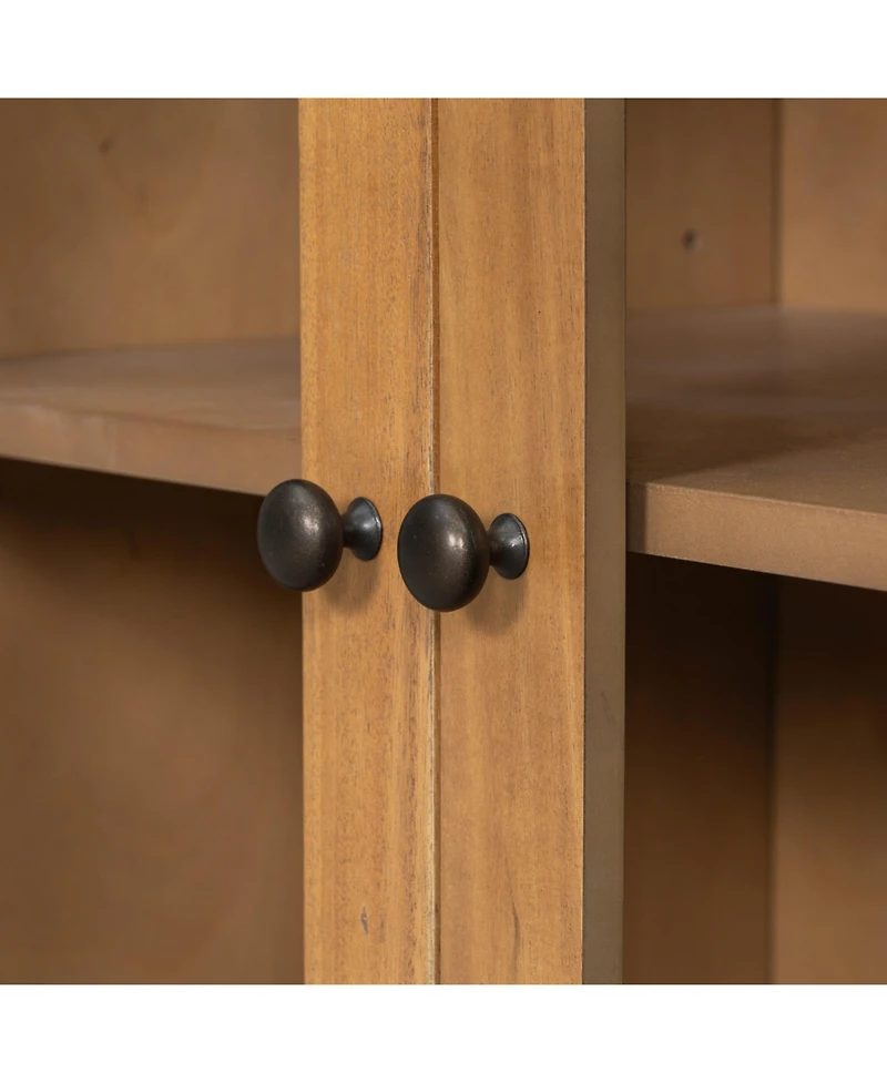 Boyel Living Large Storage Cabinet with 2 Doors and 7 Drawers for Living and Dining Room