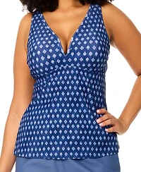 Raisins Curve Plus Sydney V-Neck Tankini Top