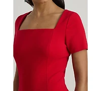 Lauren Ralph Women's Faille Short-Sleeve Cocktail Dress