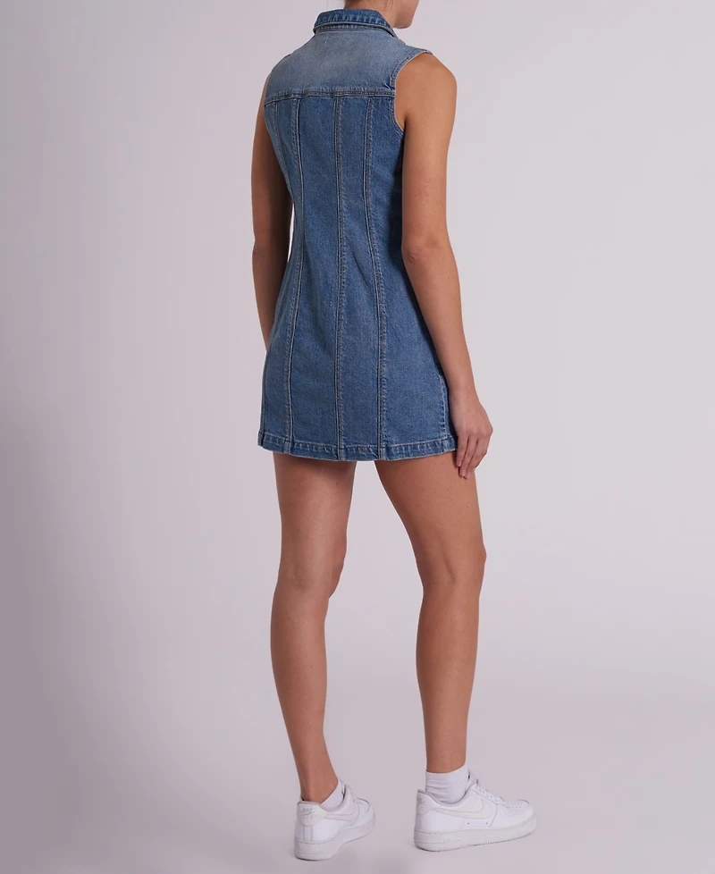 Abrand Women's Sleeveless Button-Up Dress