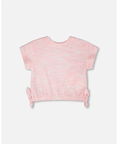 Deux par Big Girls Jacquard Knit T-Shirt Multicolored