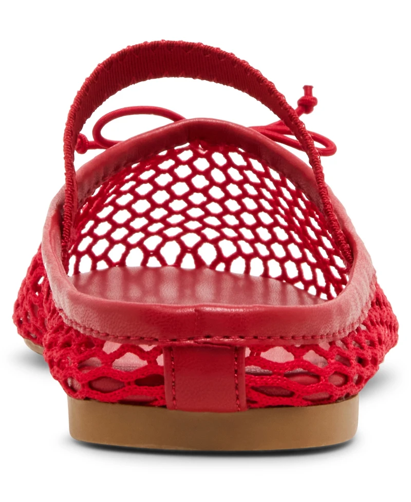 Madden Girl Women's Bonita Mesh Mary Jane Slip-On Ballet Flats