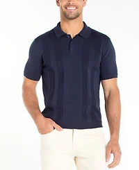 Liverpool Los Angeles Men's Short-Sleeve Knit Polo Sweater