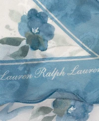 Lauren Ralph Lauren Watercolor Floral Large Diamond Scarf