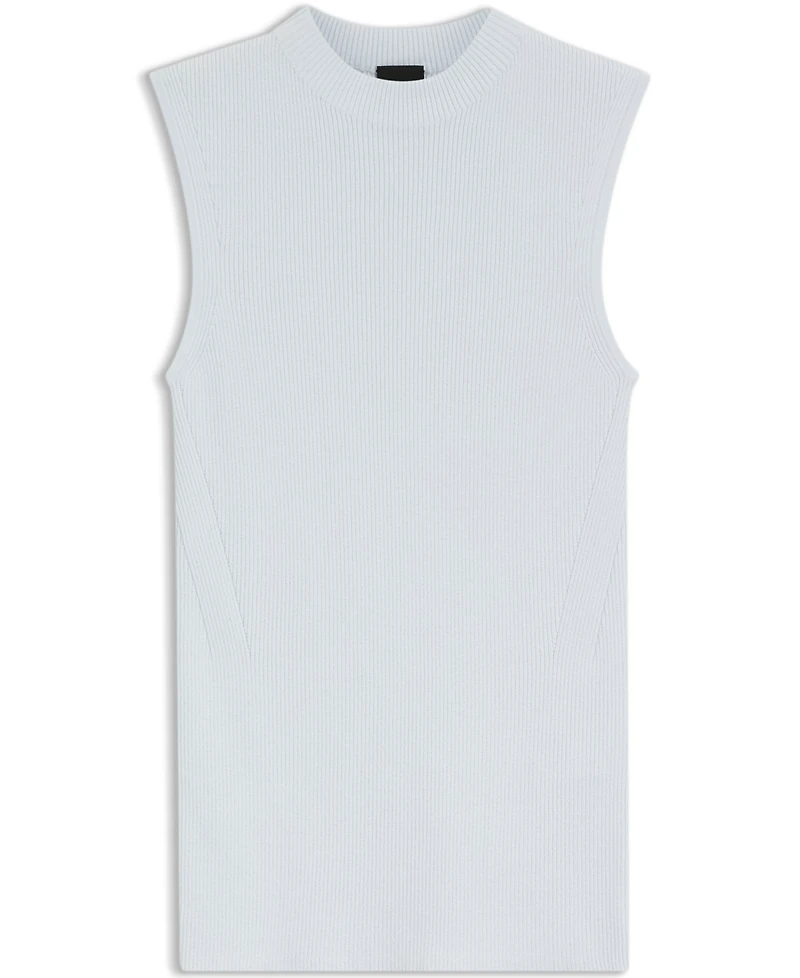 Boss by Hugo Women's Mock Neckline Ribbed-Knit Top