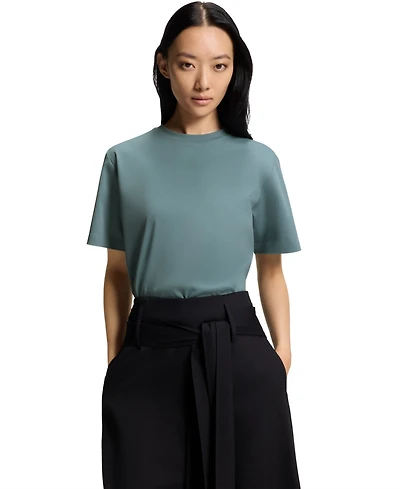 Boss by Hugo Women's Mercerized Cotton Relaxed-Fit T-Shirt
