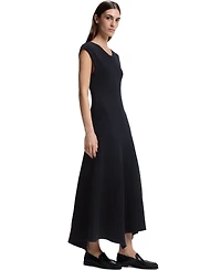 Boss by Hugo Women's Boucle Yarn Slim-Fit Ribbed Dress