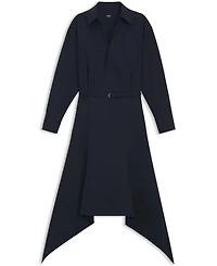 Boss by Hugo Women's Cotton Poplin Belted Shirt Dress