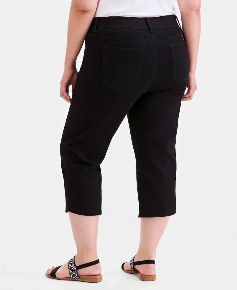 Style & Co Plus Size High-Rise Shaping Capri Pants, Macy's Exclusive