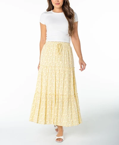 Celebrity Pink Juniors' Tiered Maxi Skirt