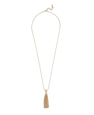 Robert Lee Morris Soho Gold Fringe Tassel Pendant Necklace