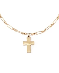 Robert Lee Morris Soho Mother of Pearl Cross Pendant Necklace