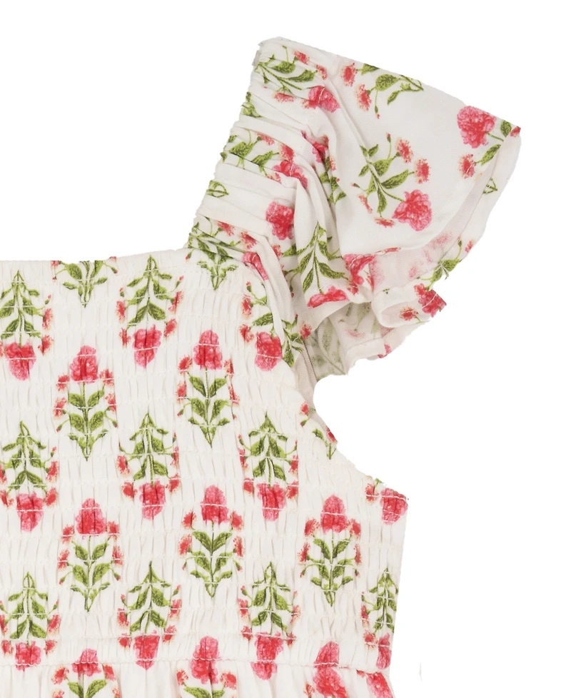 Rare Editions Girls' 2T-6X Smocked Tiered Dress