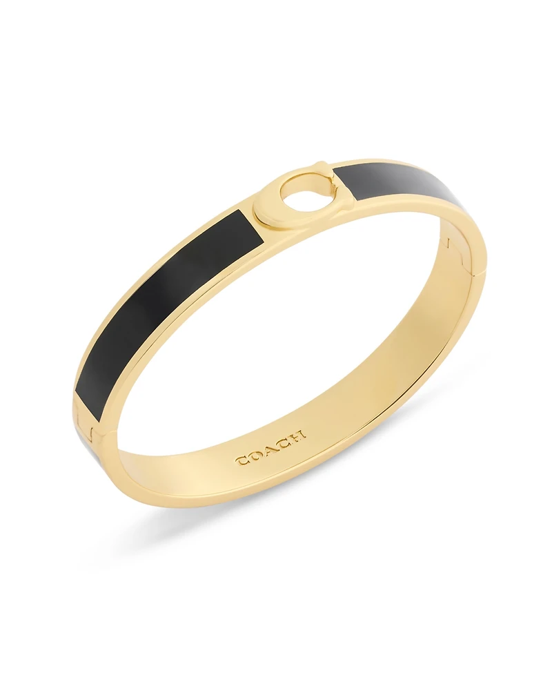 Coach Chalk Signature C Enamel Bangle Bracelet