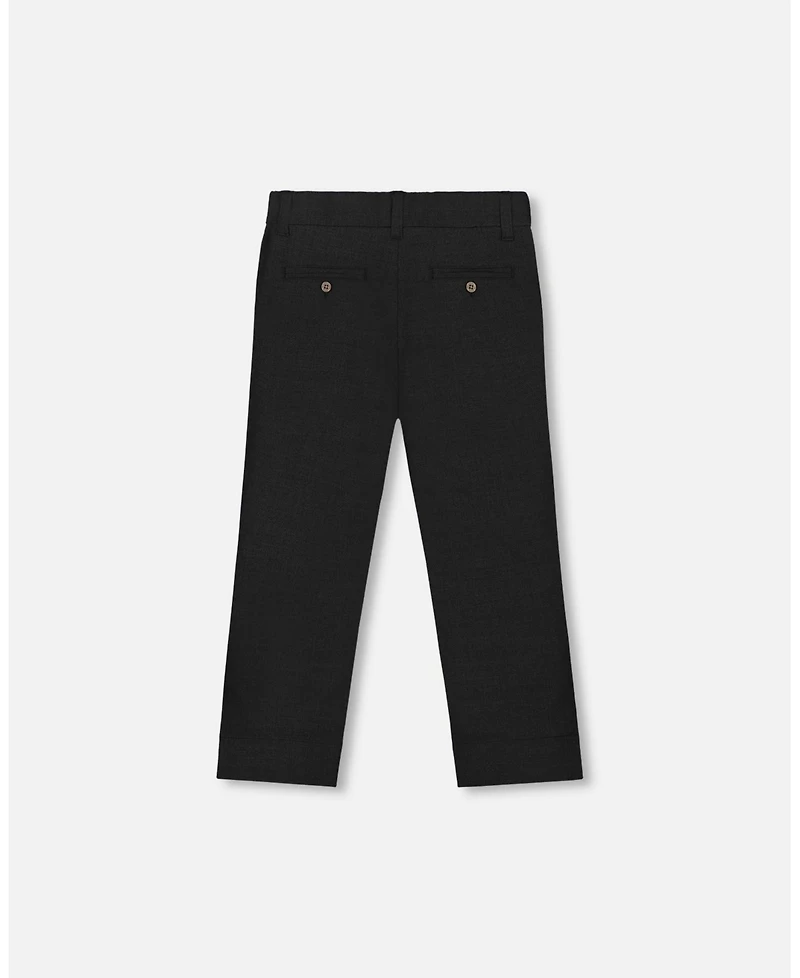 Deux par Toddler Boys Classic Pants Black