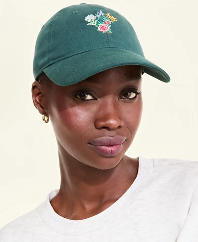 Macy's Flower Show Medallion Baseball Cap, Macy's Exclusive
