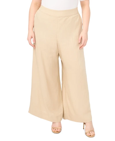 Vince Camuto Plus Mid-Rise Wide Leg Pants