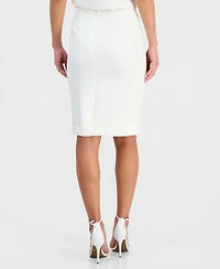 Kasper Women's Pebble Crepe Pencil Skirt