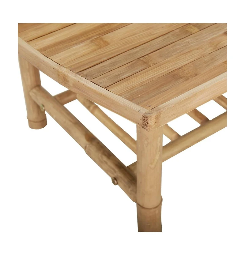 vidaXL Patio Coffee Table 35.4"x21.7"x14.6" Bamboo