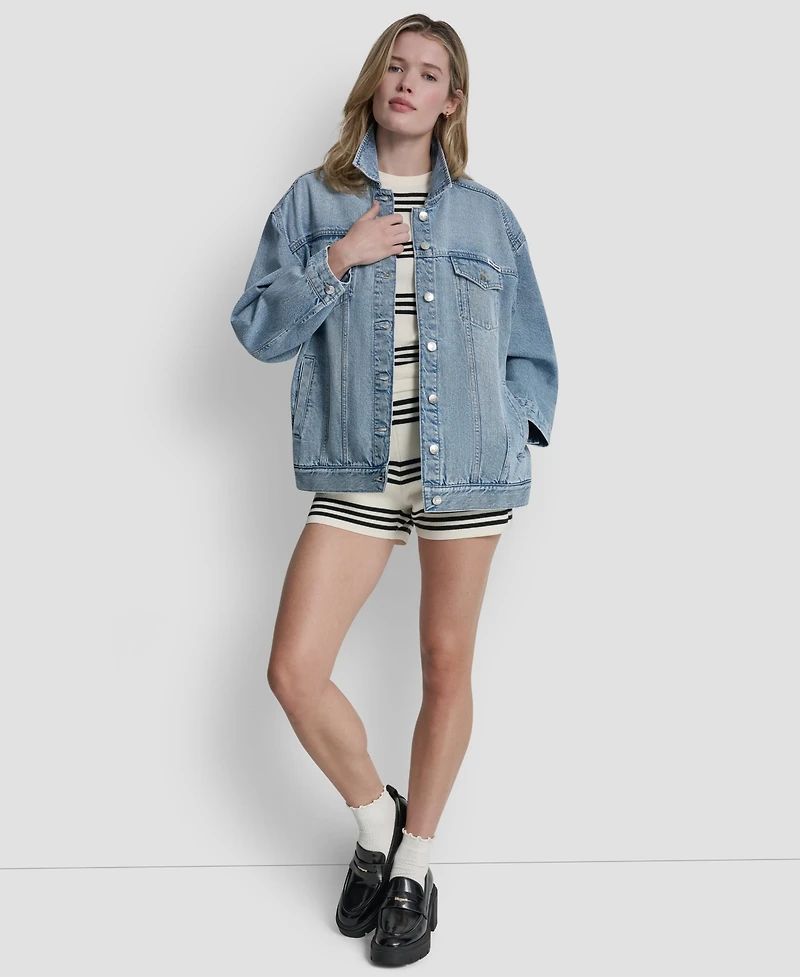 Dkny Jeans Women's Denim Trucker Jacket