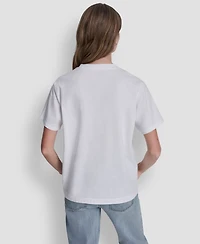 Dkny Jeans Logo Relaxed Crewneck T-Shirt