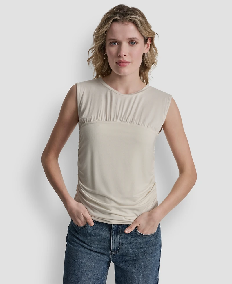 Dkny Jeans Women's Crewneck Sleeveless Top