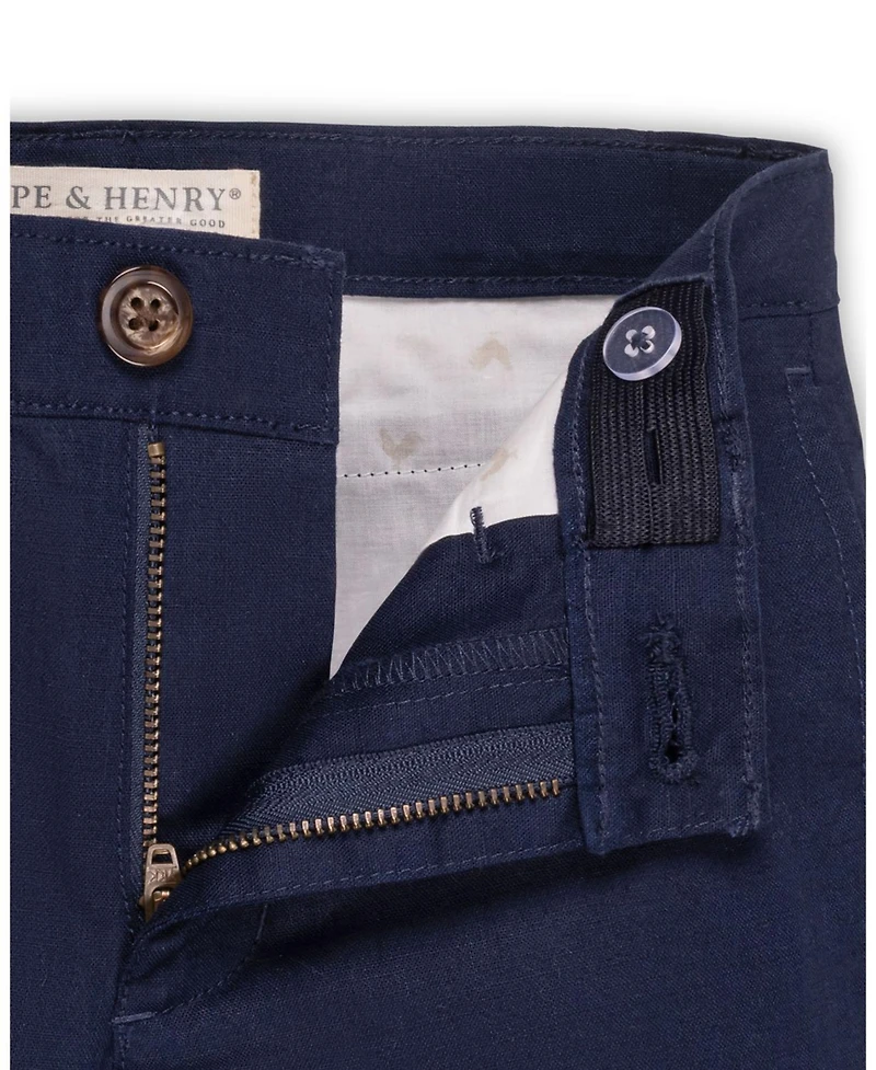 Hope & Henry Big Boys Linen Suit Pant