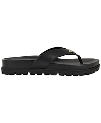 Guess Women's Davelle Lug Sole Logo Thong Sandals