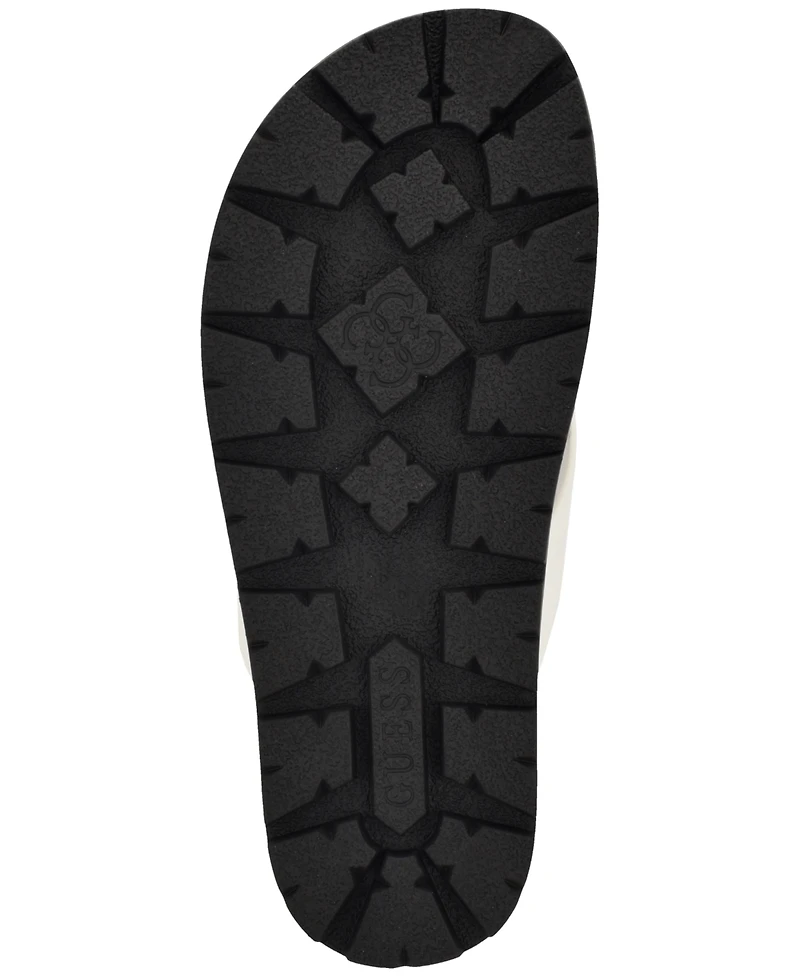 Guess Women's Davelle Lug Sole Logo Thong Sandals
