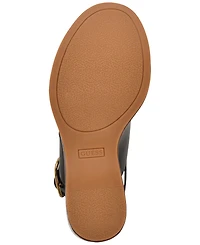 Guess Women's Yarisel Logo-Embossed Round Toe Wedge Sandals