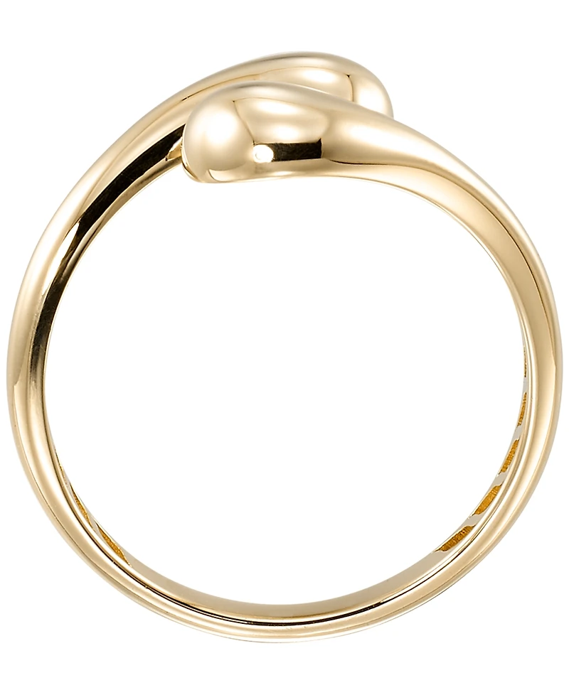 Macy's Bypass Teardrop Ring in 10k Yellow Gold