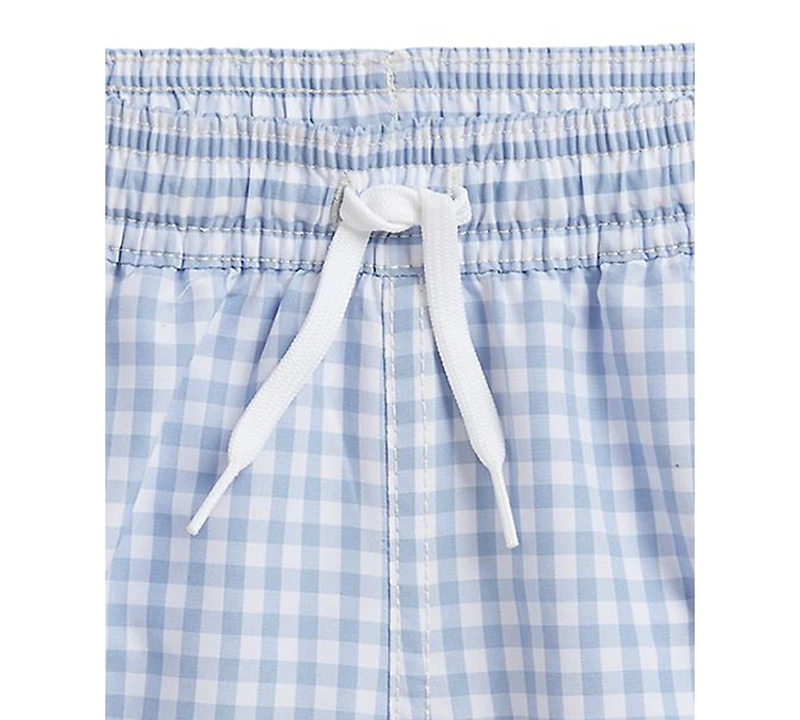 Polo Ralph Lauren Boys' 2-7 Gingham Pattern Swim Trunks