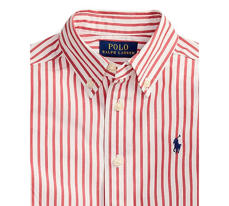 Polo Ralph Lauren Boys' 2-7 Plaid Button-Down Poplin Shirt