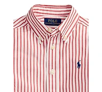 Polo Ralph Lauren Boys' 2-7 Plaid Button-Down Poplin Shirt