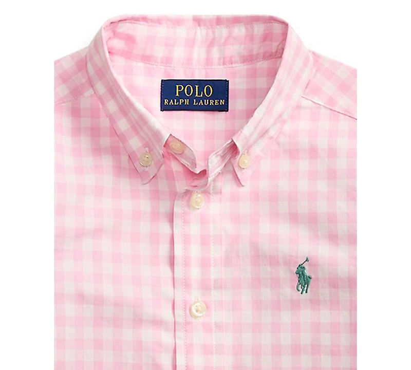 Polo Ralph Lauren Boys' 2-7 Plaid Button-Down Poplin Shirt