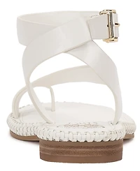 Vince Camuto Women's Libahs Braided Toe-Loop Round Toe Flat Sandals