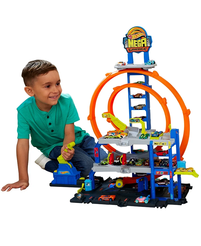 Hot Wheels Mega Loop Garage Playset