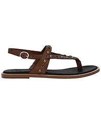 Frye and Co. Women's Bucky Studded Thong Round Toe Sandals