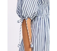 En Saison Women's Clara V-Neck Short-Sleeve Dress