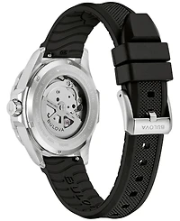 Bulova Men's Marine Star Series B Automatic Black Silicone Rubber Watch 45mm