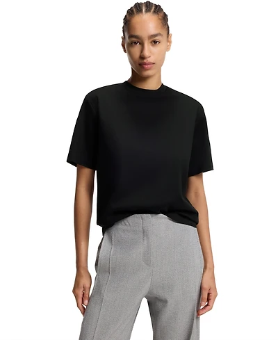 Boss by Hugo Women's Mercerized Cotton Relaxed-Fit T-Shirt