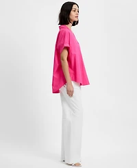 French Connection Women's Poplin Collared Top