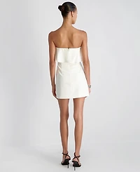French Connection Women's Whisper Strapless Frill Mini Dress