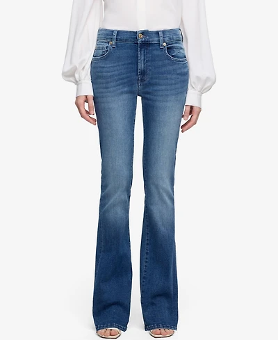7 For All Mankind Women's Mid-Rise Bootcut Jeans