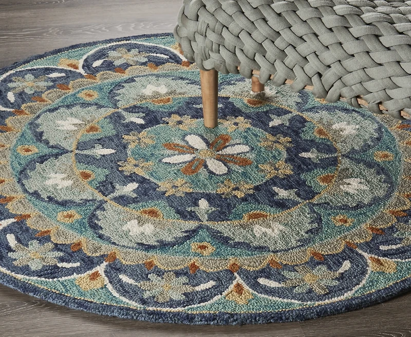 Lr Home Radiance Rdc-099 4' x 4' Round Area Rug