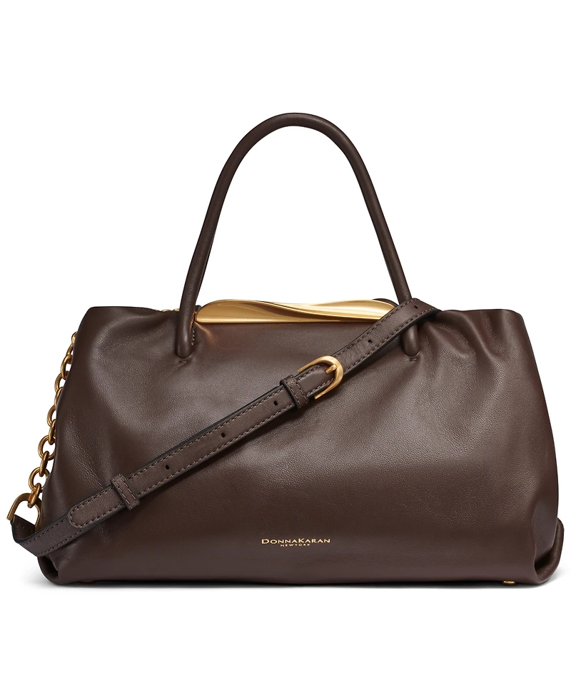 Donna Karan New York Poplin Satchel Bag