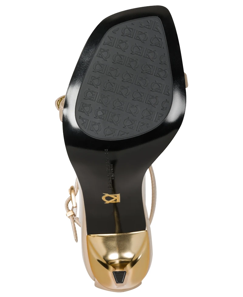 Donna Karan New York Women's Pryce Buckle Ankle-Strap Dress Sandals