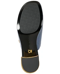Donna Karan New York Women's Tinley Leather Peep Toe Mules