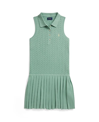 Polo Ralph Lauren Girls' 7-16 Mini-Cable Collar Dress