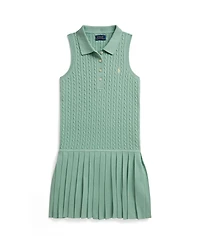 Polo Ralph Lauren Girls' 7-16 Mini-Cable Collar Dress